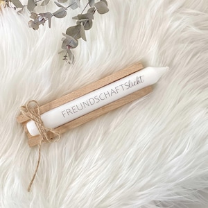 Candle with saying | Friendship light