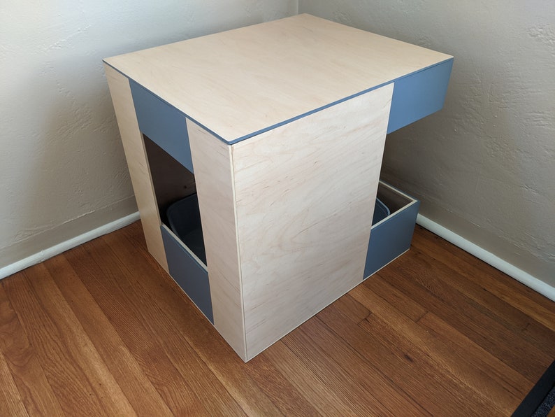 Enclosed Litter Box Surround by 4modern Rabbits Etsy