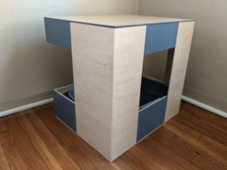 Enclosed Litter Box Surround by 4modern Rabbits Etsy
