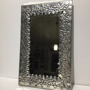 Made in Mexico punched Tin mirror