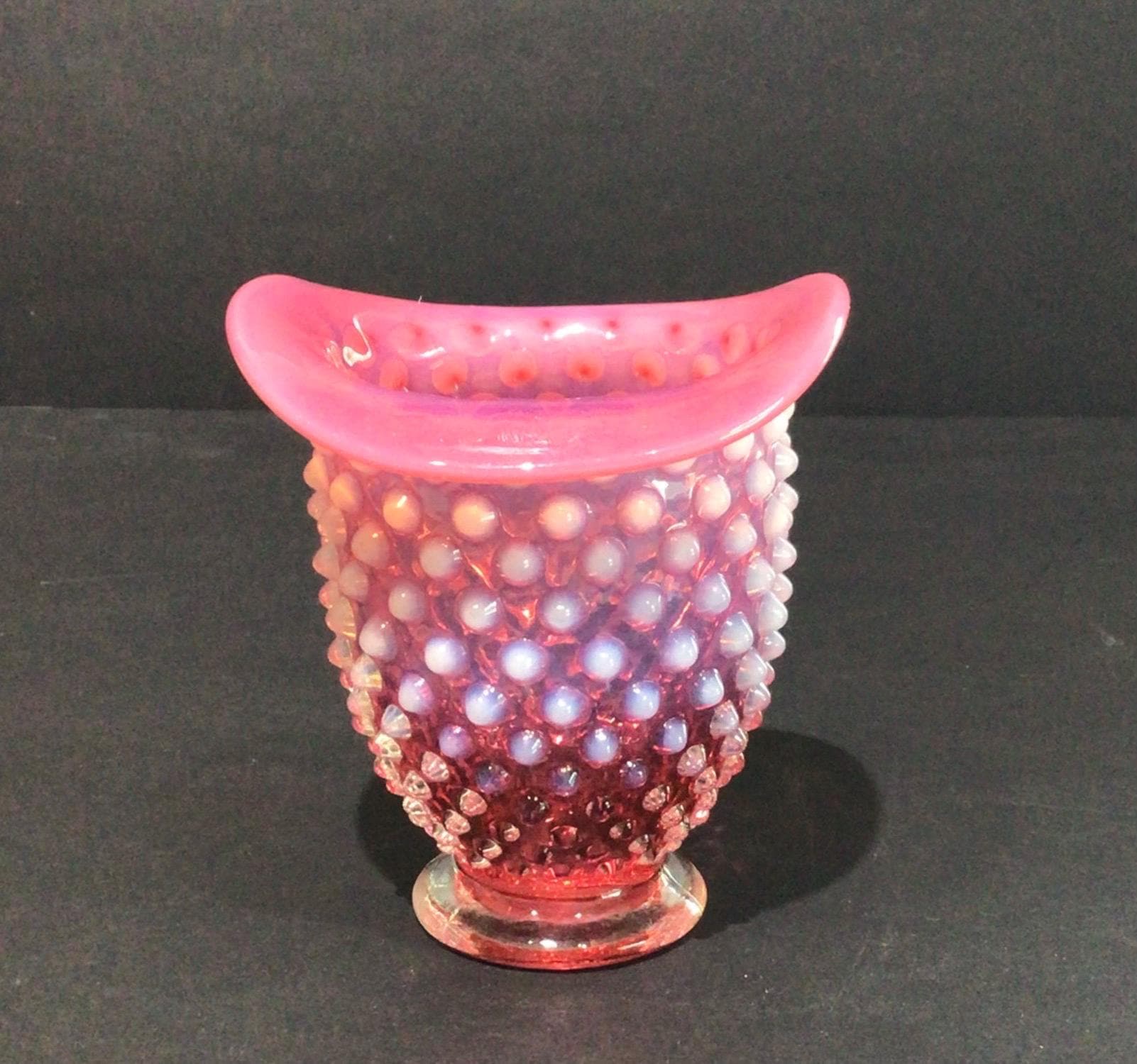 フェントン　オパールセント　ドット　花瓶 フェントン オパールセント ドット 花瓶 フェントン オパールセント