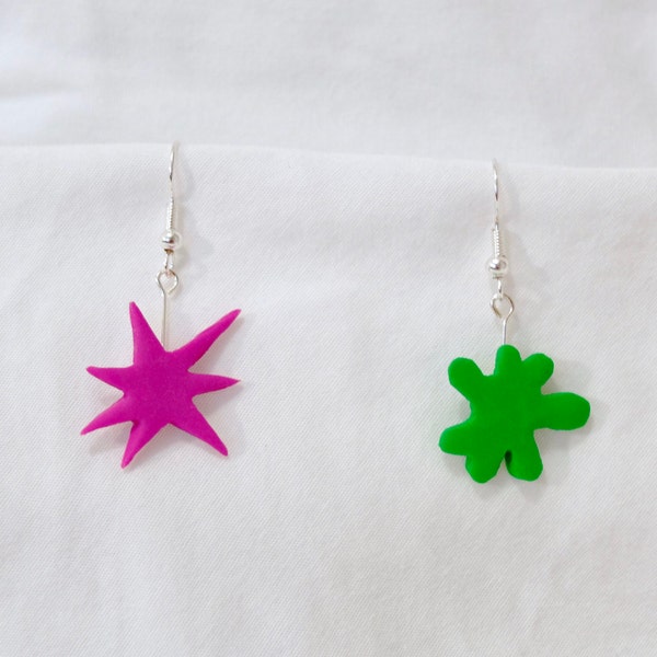 Polymer Clay Bouba and Kiki Earrings