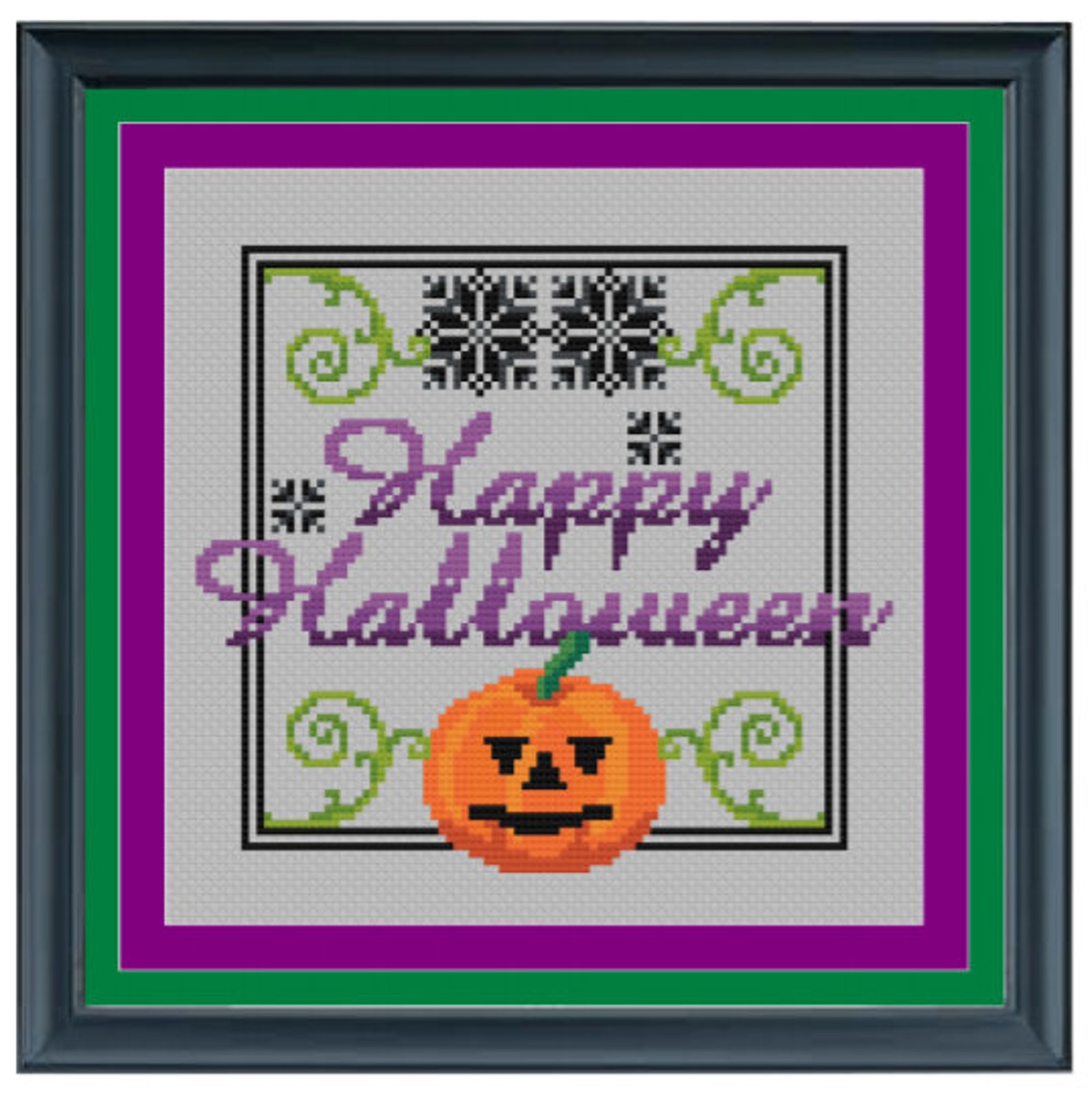 Happy Halloween cross stitch chart Etsy Pin by joyce duncan arnett on happy halloween