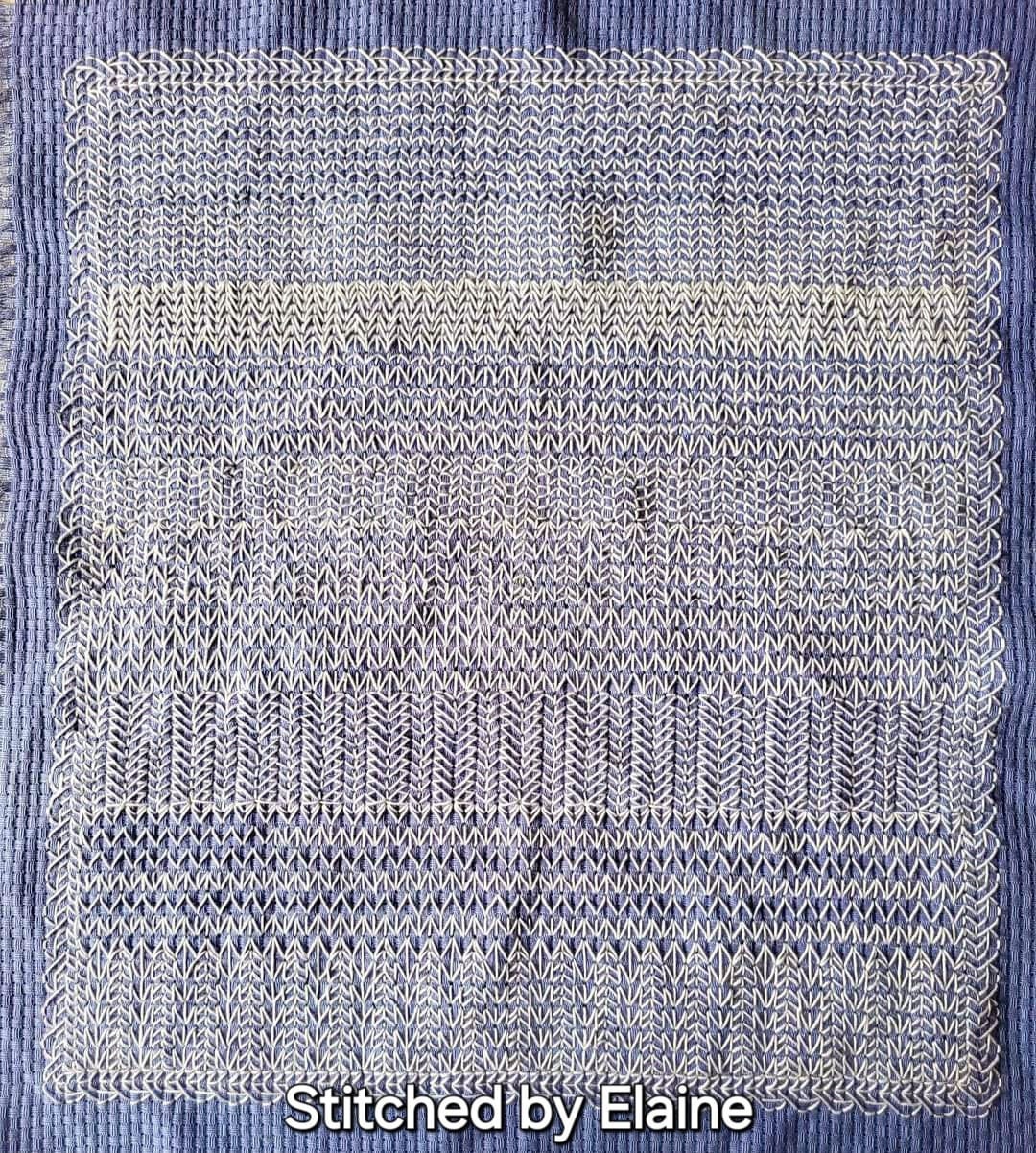 Knitted Rows Knitted Rows Blackwork Chart - Etsy
