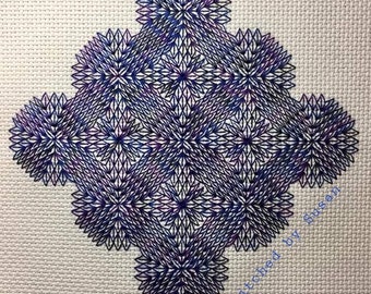 Optical Disillusions Blackwork Chart (1st in a series)