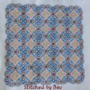 Boho Circle Tiles Blackwork Chart