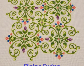 Sampler 'Emma' cross stitch chart.