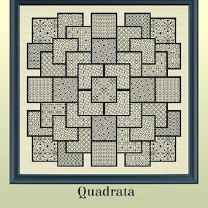 Quadrata Blackwork Lehrtafel