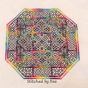 Octagon Blackwork Sampler Blackwork Chart