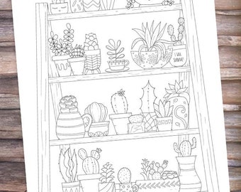 images Easy Cute Easy Succulent Coloring Page succulent coloring etsy