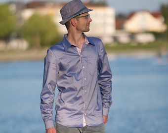 Shirt Valerio PDF pattern (in German), size 44-60, A4, A0, instructions