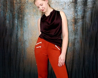 GIANNA Pants ENGLISH PDF sewing pattern sizes eu 34-54, Letter and Beamer files