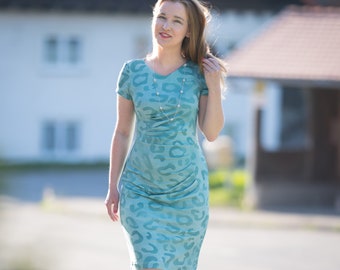 Dress JOYCE PDF pattern (in German), size 34-54 A4, A0, instructions