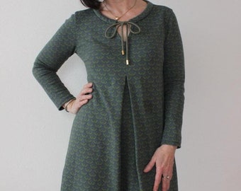 Dress Petite Alix, PDF sewing pattern for petite women (german), sizes 34-42. A4 and A0.