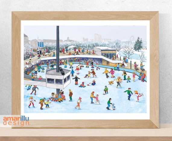 Poster A3 "hamburg Plants and Blomen, Ice Arena" - Etsy Australia