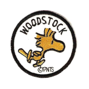 2.75" Woodstock Embroidered IRON ON Patch / Sew On Snoopy best friend bird side kick Flying Ace mechanic Snoopy best friend pal