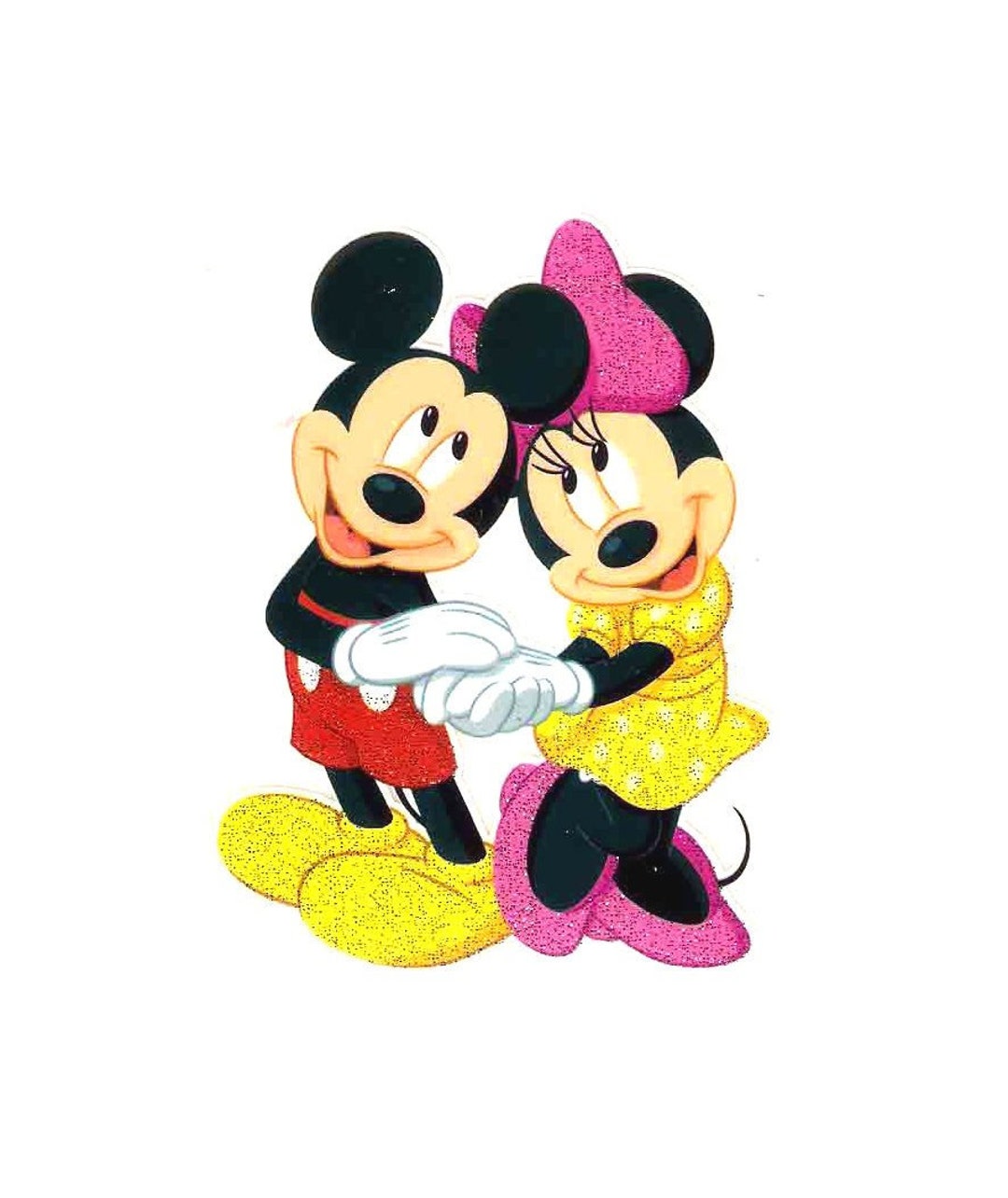 2x2.5 Mickey Mouse Minnie in Love IRON ON TRANSFER Decor Etsy