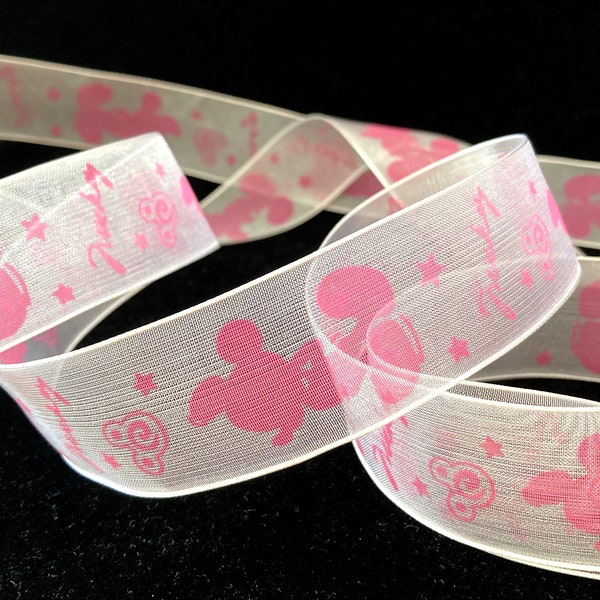 Mickey Mouse Wired Ribbon - Etsy