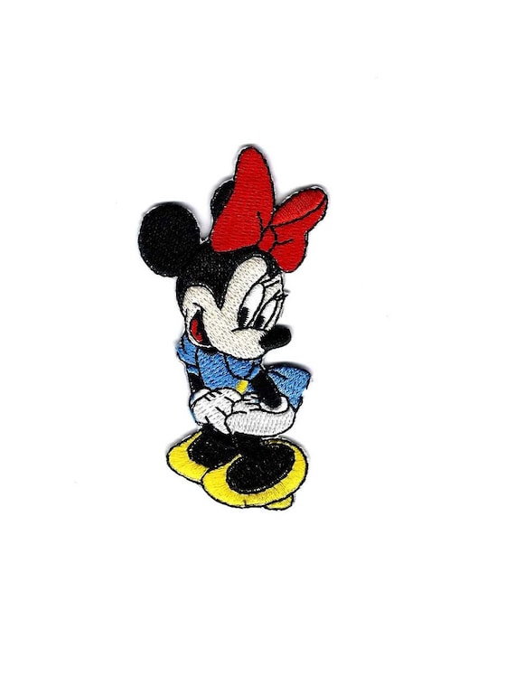 Mickey Mouse iron on patch, Minnie mouse embroidered iron on patch