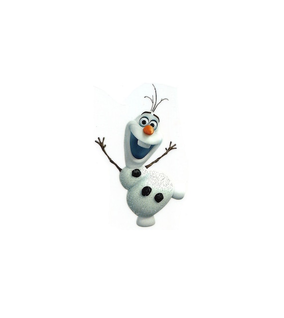 2 5x3 5 Frozen Olaf Snowman Glitter Iron On Transfer Etsy Norway