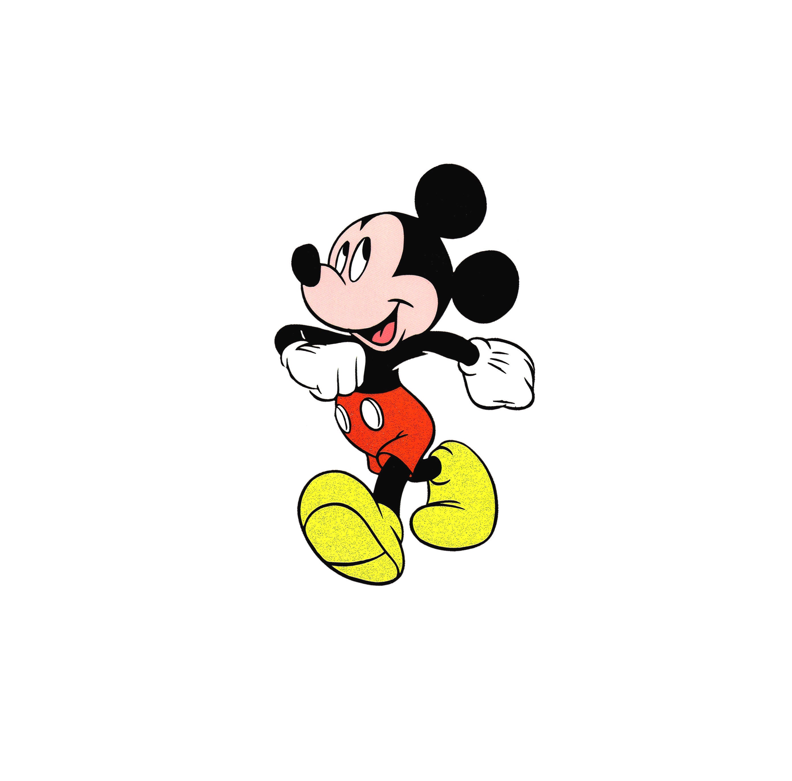 5x7 Mickey Mouse Large Glitter IRON on TRANSFER Decor - Etsy