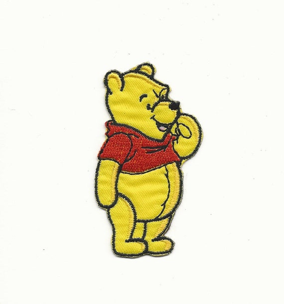 Iron on Pooh Bear Patch Disney Iron on Pooh Bear Patch Disney
