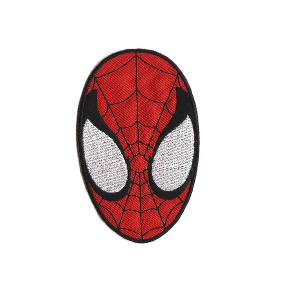 Spider-man Head Mask Iron-on Embroidered Patch, Patches, Pins