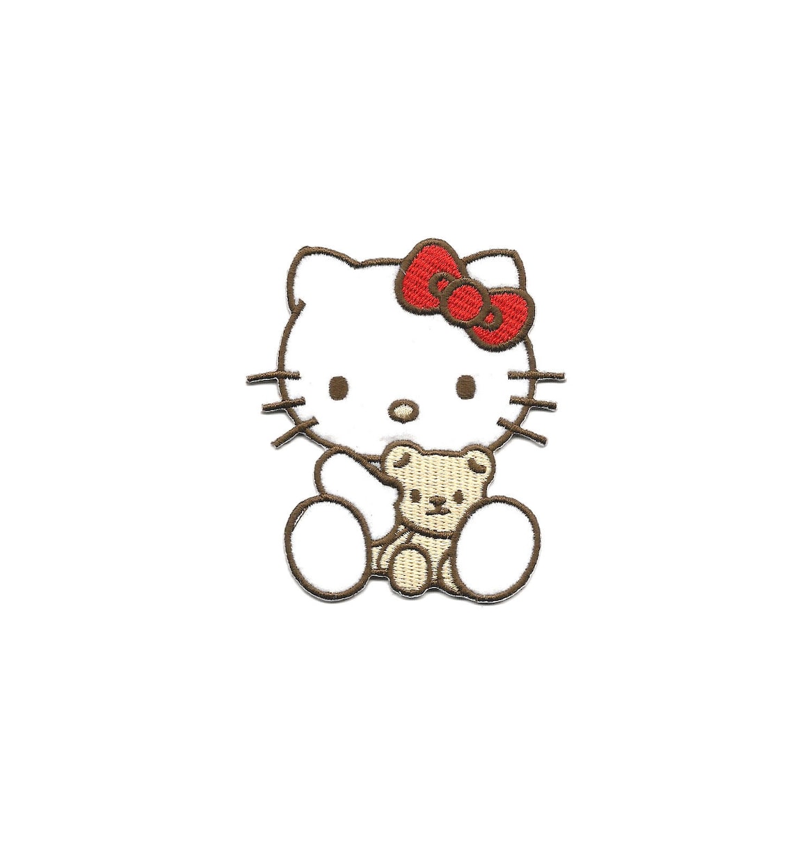 3X3.25 Hello Kitty teddy bear IRON ON / SEW On Patch cat Etsy