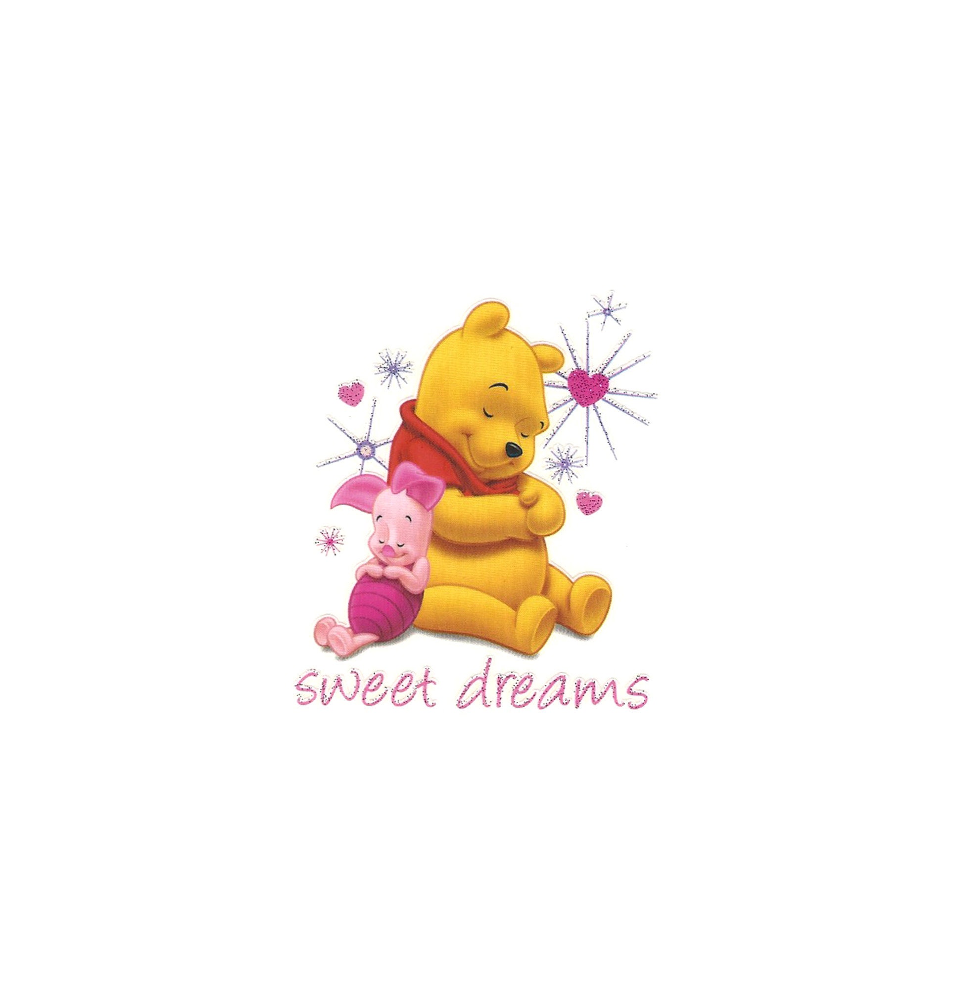 Winnie The Pooh & Teddy bear Large Patches Iron-On Transfers For Clothes  Heat Transfer Vinyl Sticker For Boys Ladies Hoodie DIY