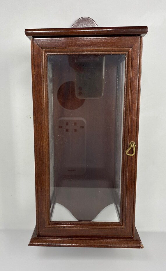 Vintage Wooden Wall Hung Display Case Etsy