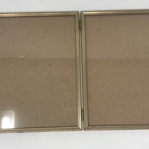 Vintage Hinged Gold Tone Double 8x10 Picture Frame - Etsy