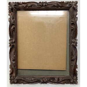Vintage Ornate wood look 8x10 picture frame