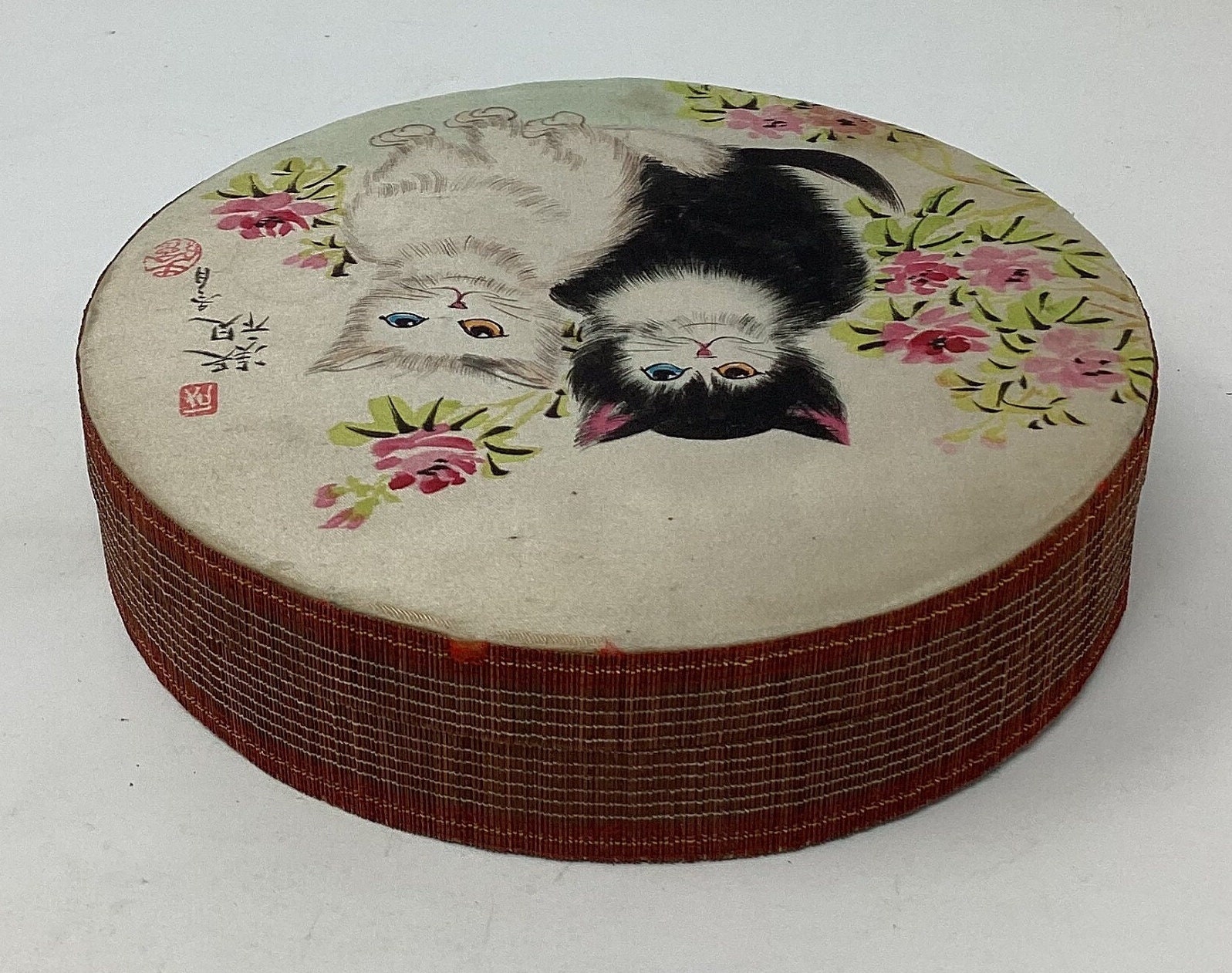 手作額付き銅版画　title「Acoustic Kitty」 手作額付き銅版画 title「Acoustic Kitty」 絵画