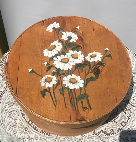 Vintage Hand Painted Daisy Dufecks Cheese Box - Etsy