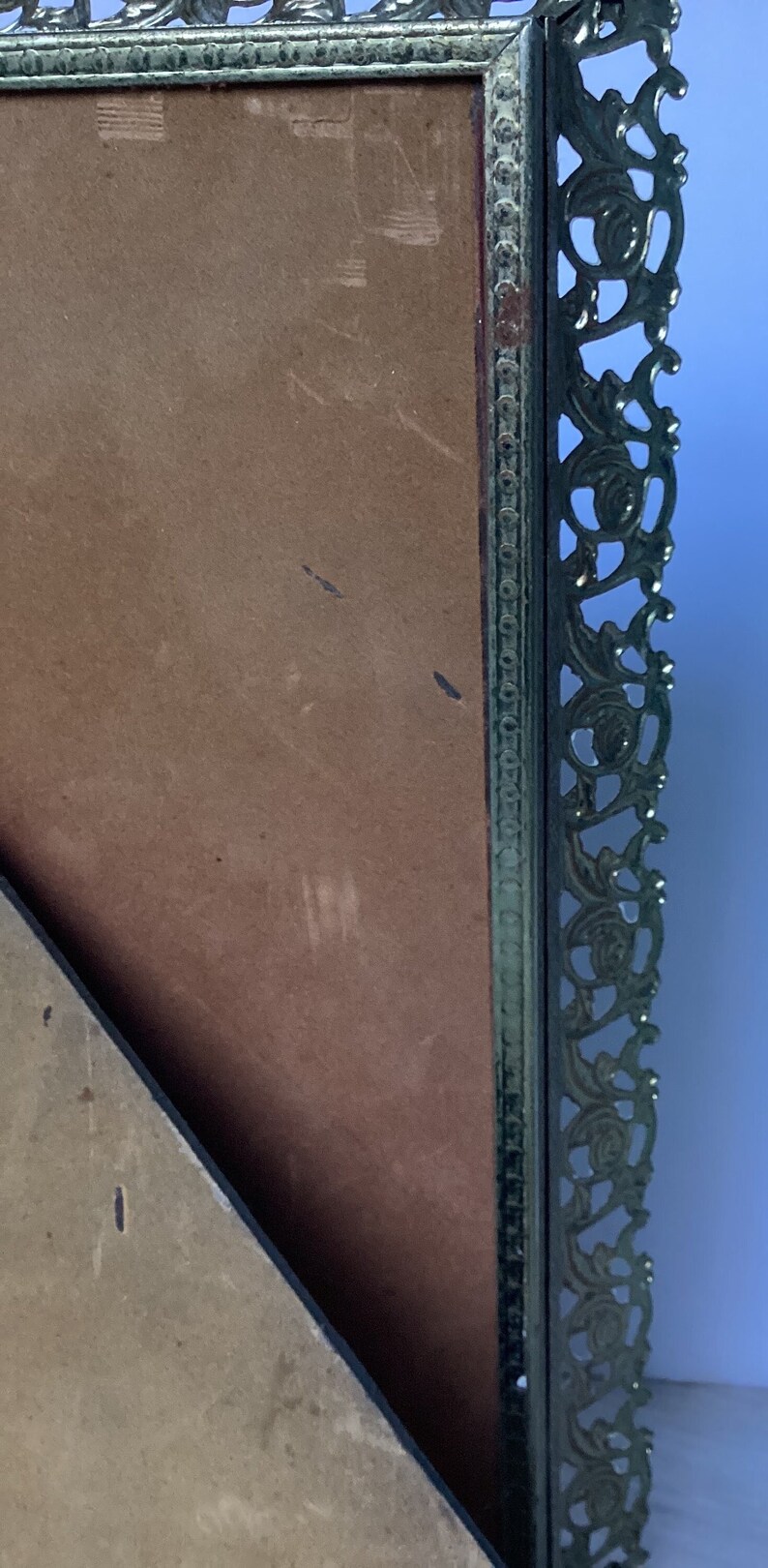 Vintage 8x10 Ornate Gold and White Picture Frame - Etsy