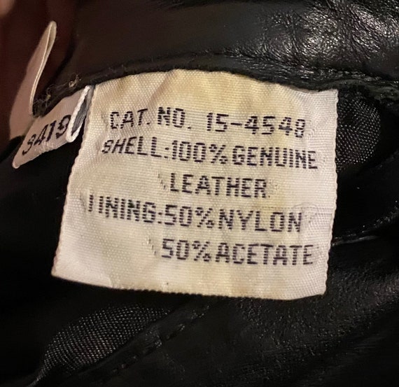 Vintage Toffs black leather skirt - image 8