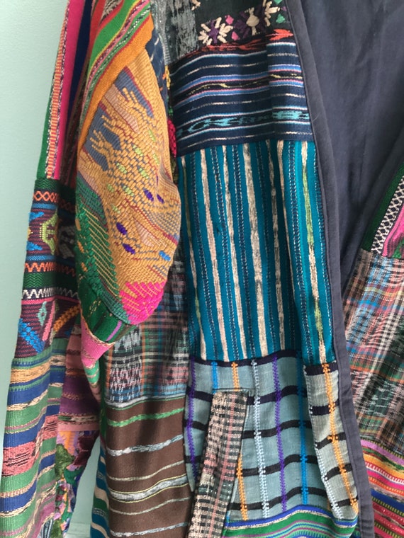 Vintage Women’s Guatemalan multicolor patchwork c… - image 4