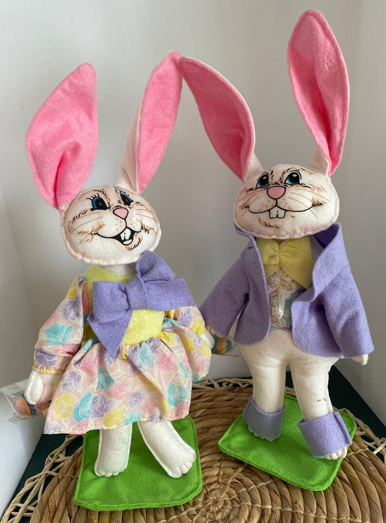 Trendmaster Rabbits Vintage Trendmasters Bunny Land Posable Bunnies - Etsy