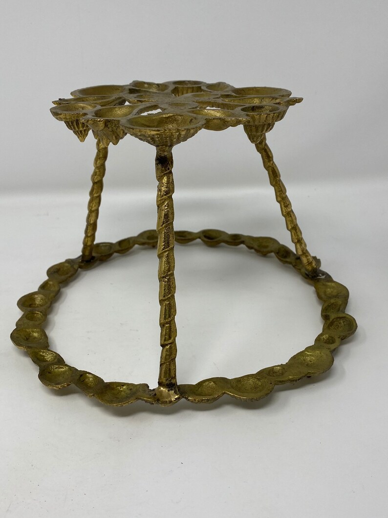 Small Shell Stand Vintage Brass Seashell Stand With Bowl - Etsy