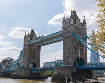 London's Tower Bridge on a Sunny Day
