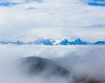 Mt. Pilatus, Swiss Alps, Landscape Photo, Switzerland, Sky Print