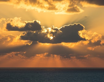 Sunset over the Mediterranean Sea, Israel Sunset, Holy Land
