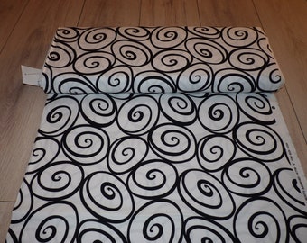 Michael Miller American Fabric Ebony Swirls Ivory