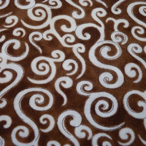 Wilmington Prints USA fabric brown ornaments image 2