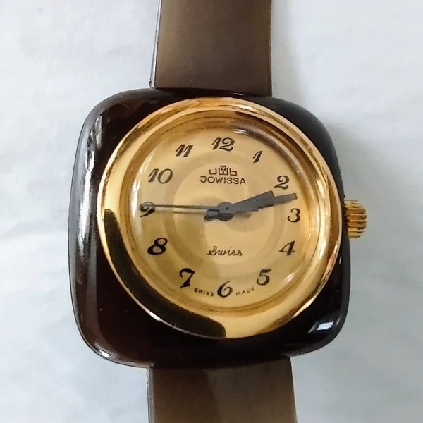 Rare 1970 automatique JOWISSA montre unisexe femme homme