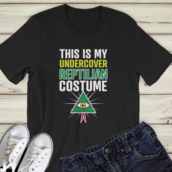 Illuminati Shirt, Undercover Reptilian My Costume TShirt Unisex: Illuminati tshirt, reptilian shirt, easy halloween costume, lazy costume