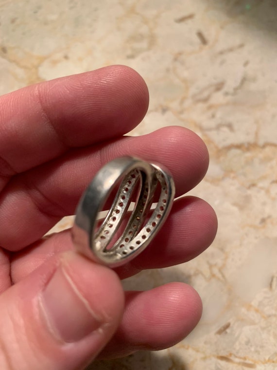 Sterling Silver Sapphire Ring 8 - image 3