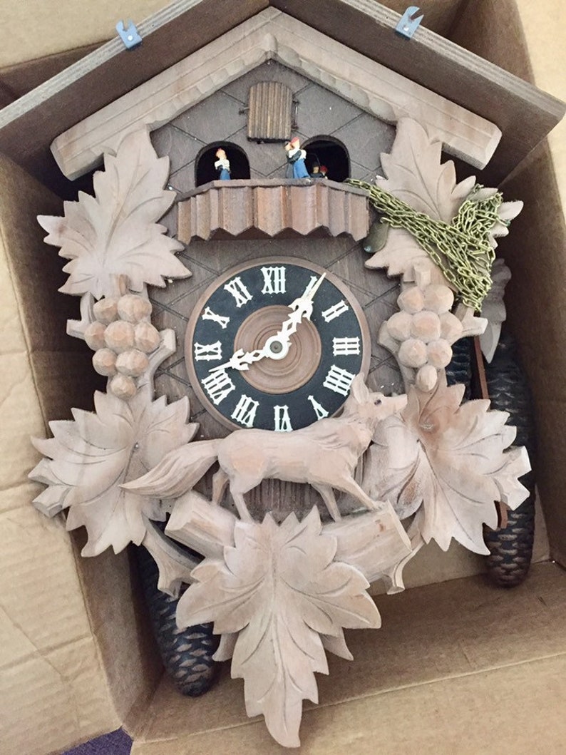 Vintage German Black Forest Cuckoo Clock Etsy