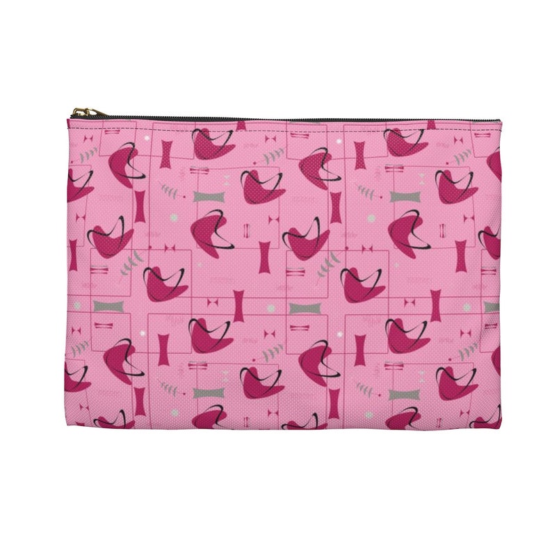 Galactic Strawberry Makeup And Accessory Pouch