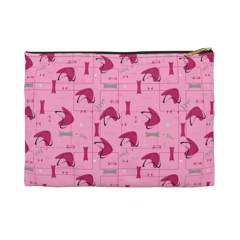 Galactic Strawberry Makeup And Accessory Pouch